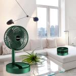 Folding Storage net red Rechargeable Mini Stand fan